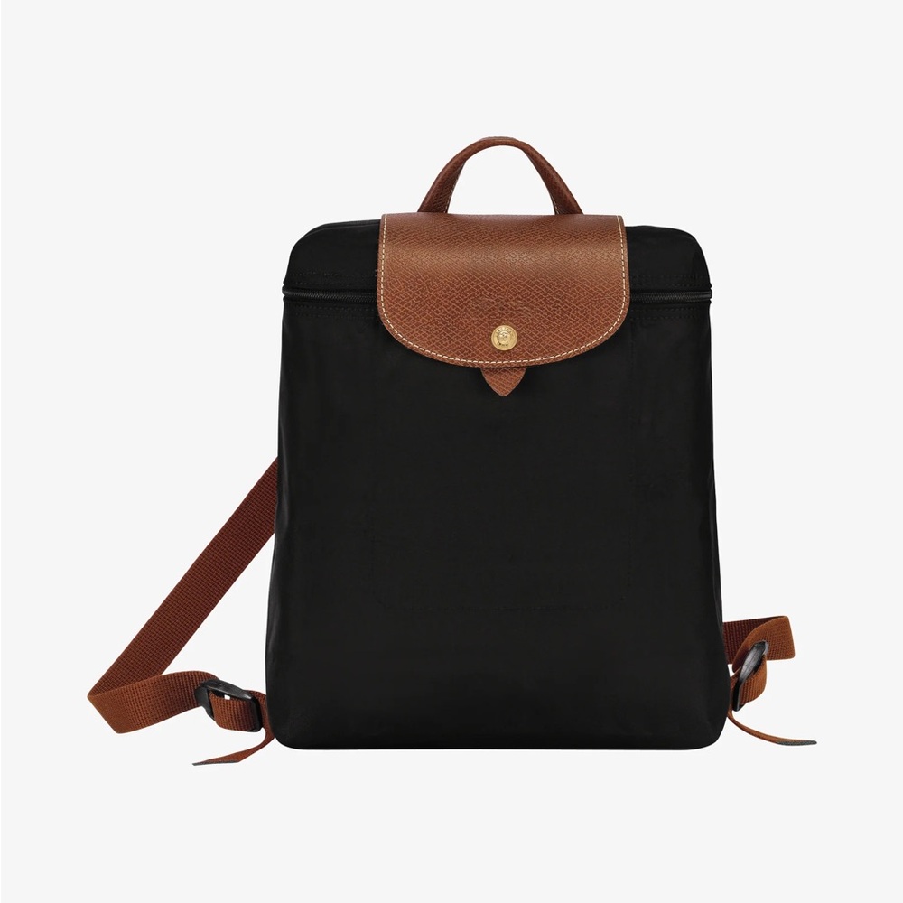 Longchamp - Le Pliage Black Backpack